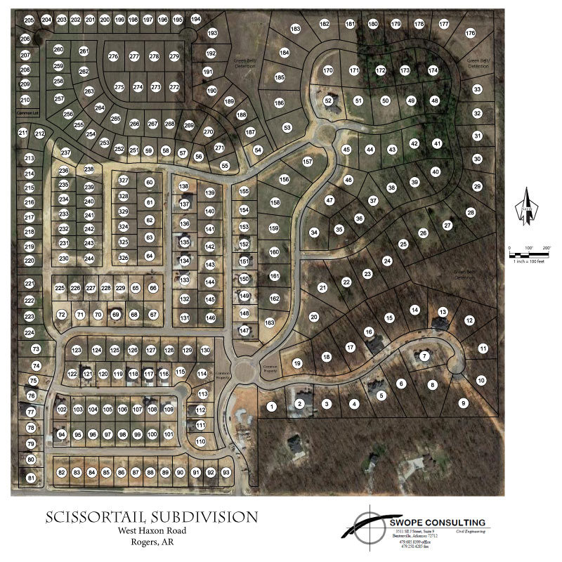 Scissortail Community Aerial Map